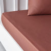 Oggi Essential oggi Charg - 140 x 190 cm - 2 persone - 100% di cotone - Terracotta