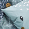 Completo letto TODAY - copripiumino 140x200 + 2 federe 63x63 - 1 persona - FUNNY2.2 - Blu