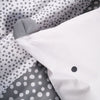 Completo letto TODAY - copripiumino 140x200 + 2 federe 63x63 - 1 persona - FUNNY2.6 - Grigio