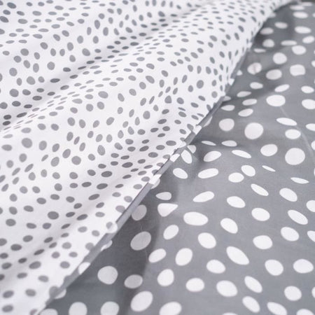 Completo letto TODAY - copripiumino 140x200 + 2 federe 63x63 - 1 persona - FUNNY2.6 - Grigio