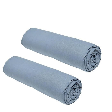 Set di 2 cover fogli oggi essenziali - 140 x 190 cm - 2 persone - 100% cotone - denim