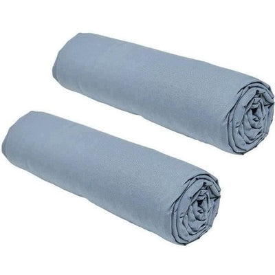 Set di 2 cover fogli oggi essenziali - 140 x 190 cm - 2 persone - 100% cotone - denim