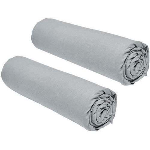 Lotto di 2 copertine fogli oggi essenziali - 160 x 200 cm - 2 100% cotone personale - acciaio