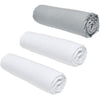 Set di 3 maledizioni essenziali di teday - 140 x 190 cm - 2 persone - 100% cotone - gesso/ acciaio