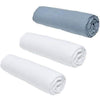 Set di 3 lenzuola con angoli TODAY Essential - 160 x 200 cm - 2 persone - 100% cotone - Gesso/Denim