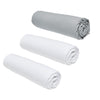 Set di 3 maledizioni essenziali di teday - 160 x 200 cm - 2 persone - 100% cotone - gesso/ acciaio