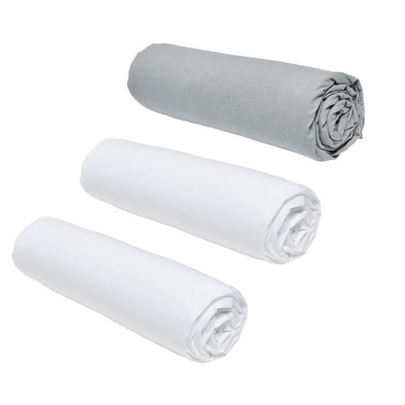Set di 3 maledizioni essenziali di teday - 160 x 200 cm - 2 persone - 100% cotone - gesso/ acciaio