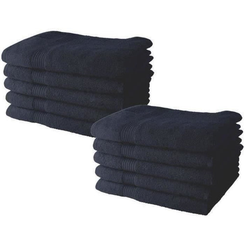 Set di 10 asciugamani TODAY 50x90 cm 100% cotone - Blu marino