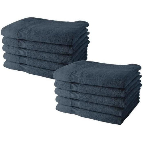 Set di 10 asciugamani TODAY 50x90 cm 100% cotone - Denim