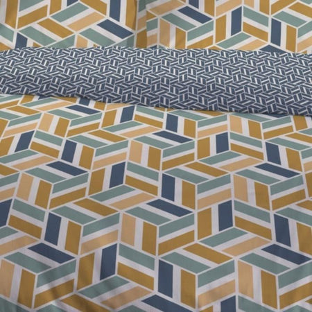 Completo letto matrimoniale - TODAY - Sunshine 15.32 - 240 x 260 cm - 100% Cotone stampato