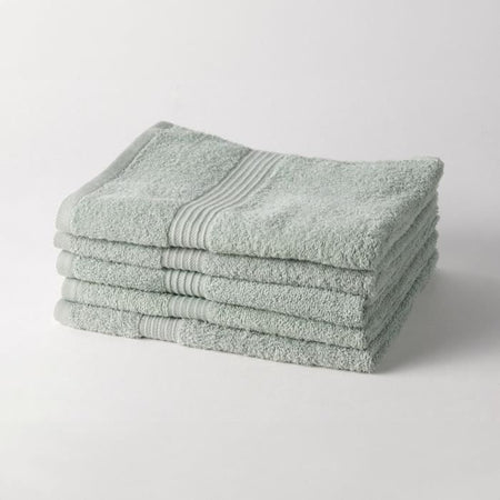 TODAY Essential - Set 5 teli da bagno 70x130 cm 100% Cotone, colore Celadon