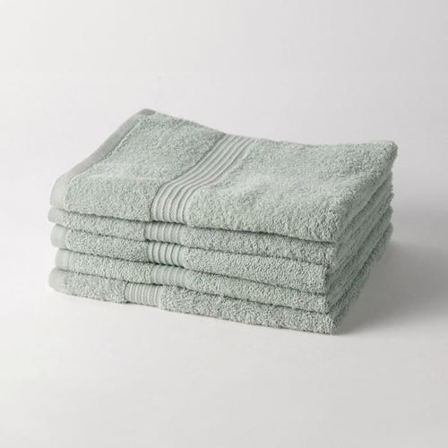 TODAY Essential - Set 5 teli da bagno 70x130 cm 100% Cotone, colore Celadon