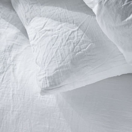 Completo letto - TODAY - 123318 - 1 persona - 140x200 cm - Garza di cotone tinta unita - Gesso
