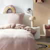 Completo letto - TODAY - 123332 - 1 persona - 140x200 cm - Garza di cotone tinta unita - Rosa sabbia