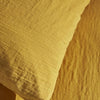 Completo letto - TODAY - 123333 - 1 persona - 140x200 cm - Garza di cotone tinta unita - Ocra