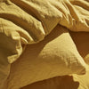 Completo letto - TODAY - 123333 - 1 persona - 140x200 cm - Garza di cotone tinta unita - Ocra