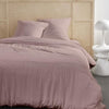 Completo letto - TODAY - 123667 - 2 persone - 260x240 cm - Garza di cotone tinta unita - Rosa sabbia