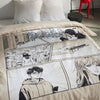 Completo letto - TODAY - JAVA - 2 persone - 240x220 cm - Cotone - Stampa manga - Beige