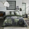 Completo letto - TODAY - JAVA - 2 persone - 240x220 cm - Cotone - Stampa New York - Verde