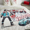 Completo letto - TODAY - JAVA - 2 persone - 240x220 cm - Cotone - Stampa Street racing - Bianco