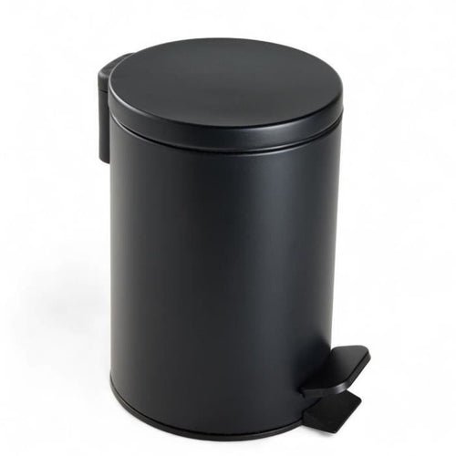 Pattumiera da bagno - TODAY - UTILITY - 3 L -  17 xx H 25 cm - Polipropilene - Nero morbido