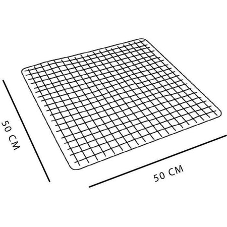 Tappetino antiscivolo per vasca o doccia - TODAY - UTILITY - 50 x 50 cm - Quadrato - Nero
