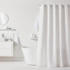 Tenda da doccia a nido d'ape - Bianca - Poliestere - 180 x 200 cm - 12 ganci - UTILITY - TODAY