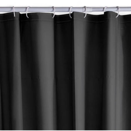 Tenda da doccia a nido d'ape - Nero - PEVA - 180 x 200 cm - 12 ganci - UTILITY - TODAY