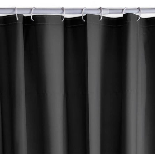 Tenda da doccia a nido d'ape - Nero - PEVA - 180 x 200 cm - 12 ganci - UTILITY - TODAY