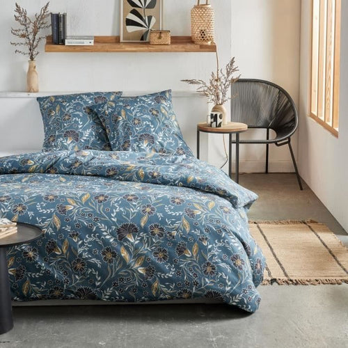 Completo letto - TODAY Crazy - Stampa floreale - 2 persone - 220 x 240 cm - Blu