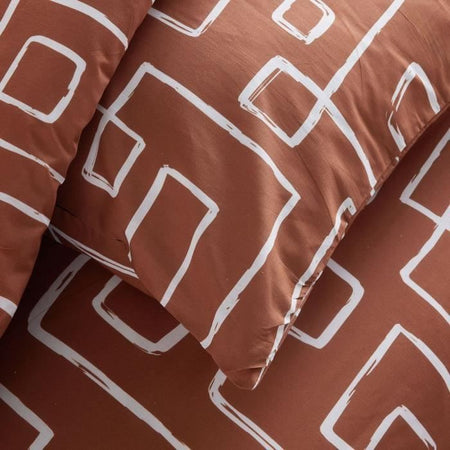 Completo letto - TODAY Crazy - Stampa grafica - 2 persone - 220 x 240 cm - Arancione