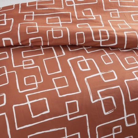 Completo letto - TODAY Crazy - Stampa grafica - 2 persone - 220 x 240 cm - Arancione