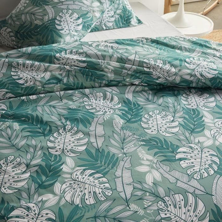 Completo letto - TODAY Crazy - Stampa Jungle - 2 persone - 220 x 240 cm - Blu
