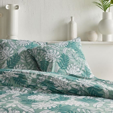 Completo letto - TODAY Crazy - Stampa Jungle - 2 persone - 220 x 240 cm - Blu