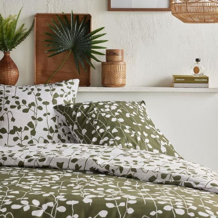 Completo letto - TODAY Crazy - Stampa floreale - 2 persone - 220 x 240 cm - Verde