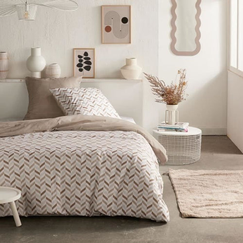 Completo letto - TODAY Crazy - Stampa grafica - 2 persone - 220 x 240 cm - Beige