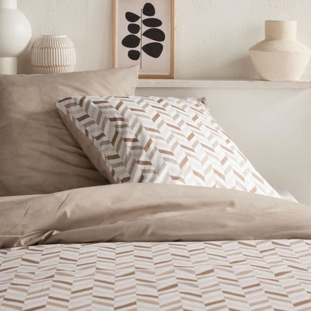 Completo letto - TODAY Crazy - Stampa grafica - 2 persone - 220 x 240 cm - Beige