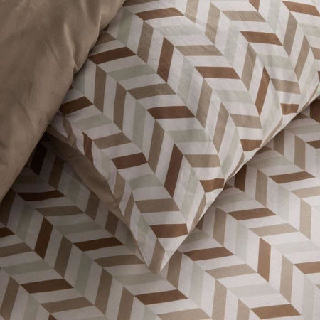 Completo letto - TODAY Crazy - Stampa grafica - 2 persone - 220 x 240 cm - Beige