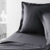 Pillowcase oggi essenziale - 63 x 63+5 cm - 100% une cotone - carbone