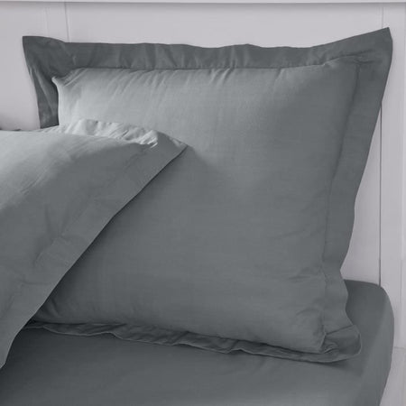 Cuscino cuscino oggi essenziale - 63 x 63+5 cm - 100% una cotone - acciaio