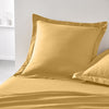 Cuscino cuscino teday essenziale - 63 x 63+5 cm - 100% uni cotone - ocra