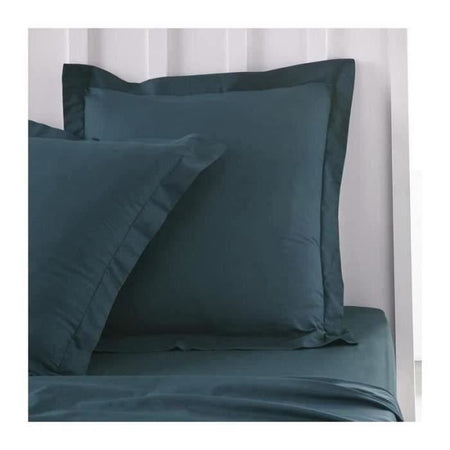 Pillow Pillowcase oggi essenziale - 63 x 63+5 cm - 100% una cotone - pavone