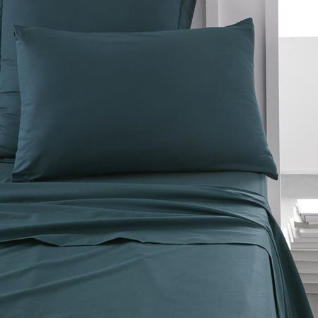 Cuscino cuscino teday essenziale - 50 x 70+5 cm - 100% uni cotone - pavone