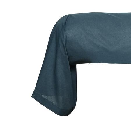 Taie de bocin teday essenziale - 45 x 185 cm - 100% una cotone - pavone