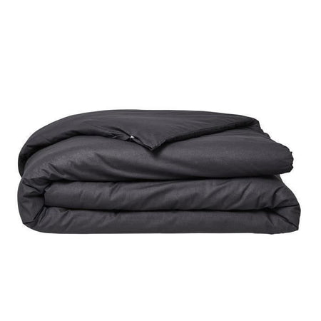 Oggi Copertura Duytte essenziale - 140 x 200 cm - 1 persona - 100% une cotone - carbone