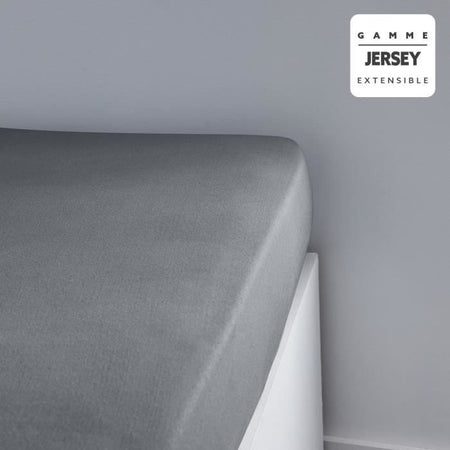 Oggi Essential oggi Charg - 160 x 200+25 cm - 1 persona - 100% di cotone maglia - acciaio