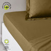 Lenzuolo con angoli - TODAY - 180 x 200 cm + 30 cm - Cotone - Bronzo biologico