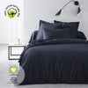 Lenzuolo con angoli - TODAY - 180 x 200 cm + 30 cm - Cotone - Blu navy biologico