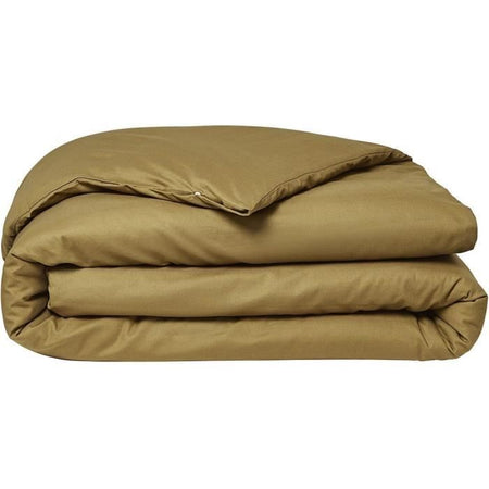 Completo letto - TODAY - 220 x 240 cm - Cotone biologico - Bronzo - 2 federe incluse