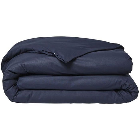 Completo letto - TODAY - 220 x 240 cm - 100% cotone - Blu navy biologico - GOTS e Oeko-Tex